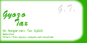 gyozo tax business card